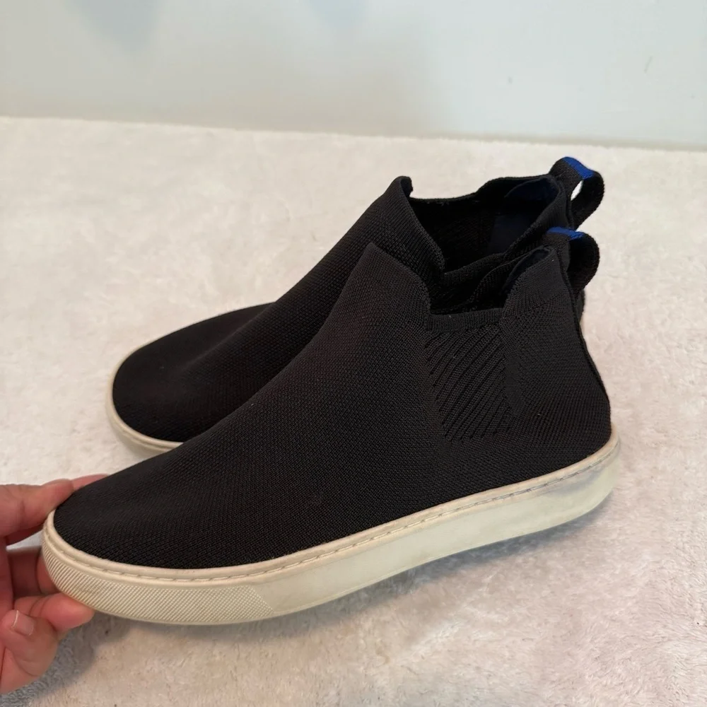 Rothy's CHELSEA Black Ankle Boot Sz M8